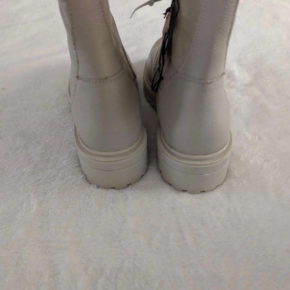 Alberto Torresi Malissa Boots Zipper Quilted Leather Stitch Boots - 8 - Picture 7 of 11